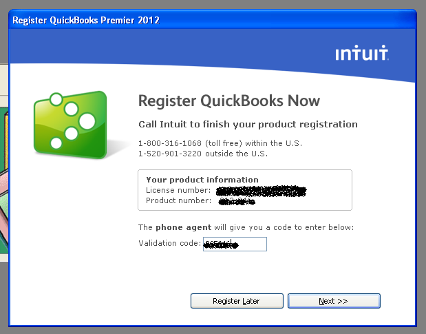 Quickbooks Pro 2013 Validation Code